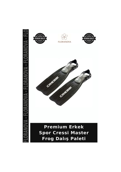 Premium Erkek Spor Cressi Master Frog Dalış Paleti Black