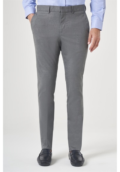 İmza Gri Yan Cep Slim Fit Esnek Chino Pantolon 1003260154