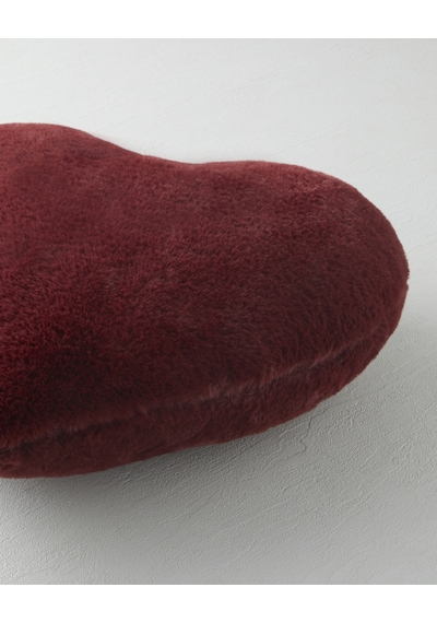 English Home Kalpli Pelüş Dekoratif Kırlent Bordo Bordo