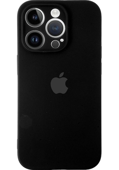 Apple Uyumlu iPhone 14 Pro Kılıf Logolu Kamera Korumalı Altı Kapalı İçi Kadife Lansman Kapak - Lila