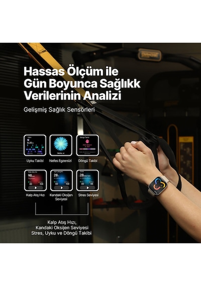 Ttec 2S14WV1 Tempus Pro 46 MM Amoled Ekranlı Dikdörtgen Kasa Akıllı Saat
