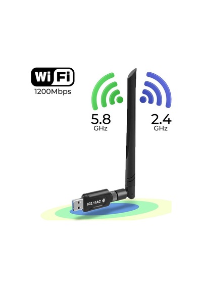 Juo DB1200AC USB 3.0 Dual Band 1200  Mbps WI-FI Kablosuz Alıcı Ağ Adaptörü