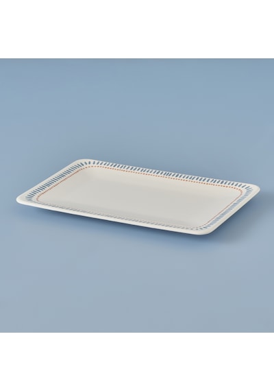 Bella Maison Marine Seramik Sunum Tabağı Mavi 31 x 21 CM
