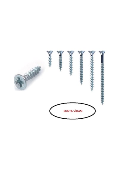 4X25 Ventus Sunta Vidası Pk:50Ad.