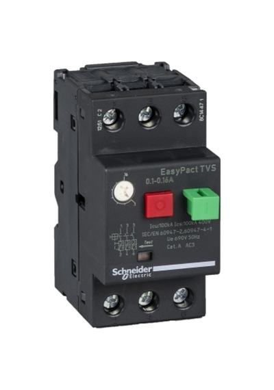Schneider Gz1E01, 0.1-0.16 Amper, Motor Koruma Şalteri, 100 Ka