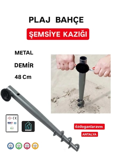 Xxxxl Fırtına Şemsiye Çadır Bahçe Kamp Plaj Yer Sabitleme Kazıgı