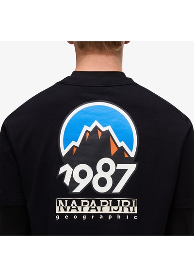 Napapijri S-montepiana Erkek Siyah T-shirt Np0a88sv9411 Siyah