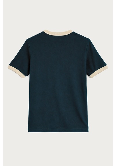 Antioch Kontrast Yaka Erkek T-shirt Lacivert