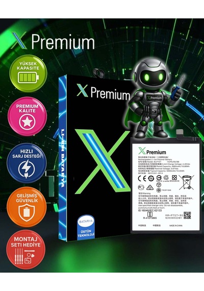 Xpremium Oppo Realme 5 / 5i / 5s / C55 Batarya Pil Süper Yüksek Kalite 5000 Mah Blp727