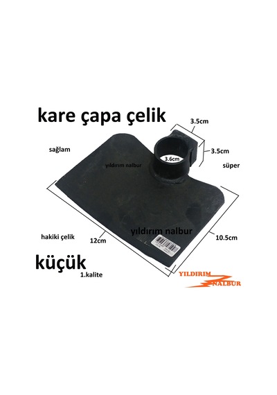 Bahçe Çapası Kare Çapa Karık Açma Bel Çapa Çelik Toprak Kazma Tar