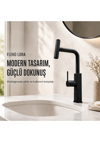 Fleko Lora Spiralli Evye Bataryası Siyah