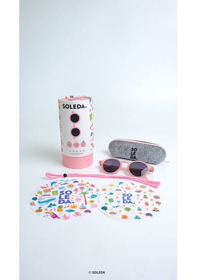 Soleda 3-6 Yaş Çocuk Güneş Gözlüğü Candy Pink