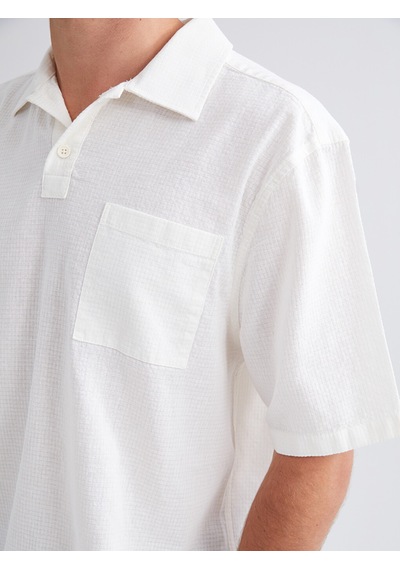 Lcw Vision Beyaz Regular Fit Kısa Kollu Oxford Erkek Gömlek