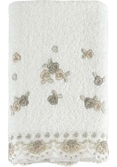 Arliva Home Meltem Bukle Nakışlı Havlu 30x50 Açık Kahve