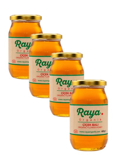 Organik Çiçek Balı 4 Lü Set 460 G X 4