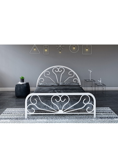 Metalia Gm 300 Baby Beyaz Çift Kişilik Metal Karyola 160X200