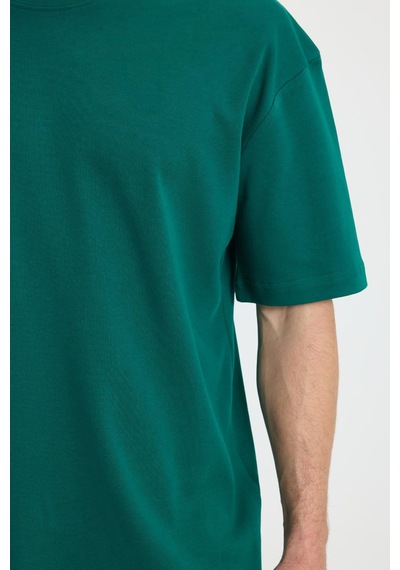 Tudors Unisex Oversize Geniş Kesim %100 Pamuk Yumuşak Dokulu Basic Bisiklet Yaka Yeşil Tişört-35178 Yeşil Tudors Unisex Oversize Geniş Kesim %100 Pamuk Yumuşak Dokulu Basic Bisiklet Yaka Yeşil Tişört-35178 Yeşil