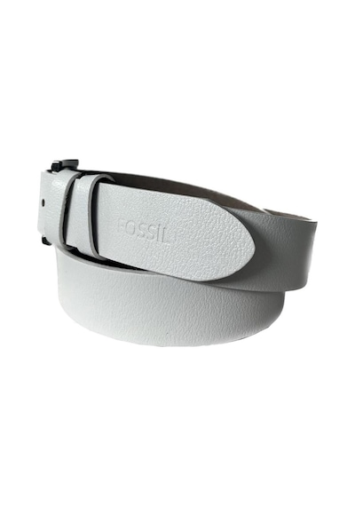 Fossil Beyaz Hakiki Düz Deri Spor 4 Cm Erkek Kemeri-130 Beyaz