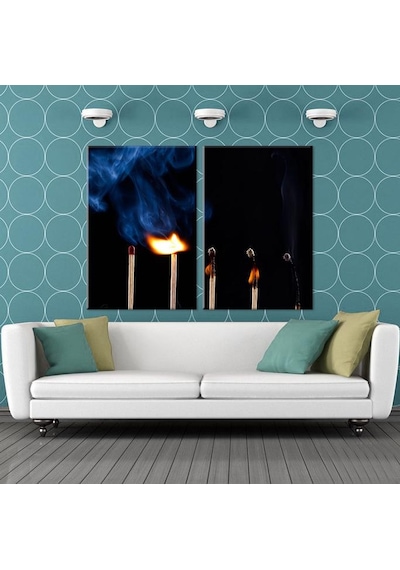 Kibrit Kanvas Tablo 100x90cm