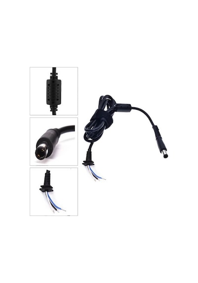 Koodmax - Hp Dell Uyumlu İğne Uç 7.4 5.0mm Adaptör Şarj Aleti Tamir Kablosu - 7.4x5.0mm Dc Kablo