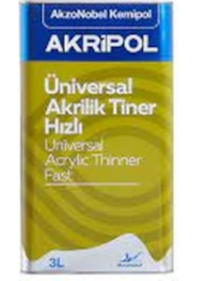 Akzonobel Akrilik Tiner Yavaş 3 Litre