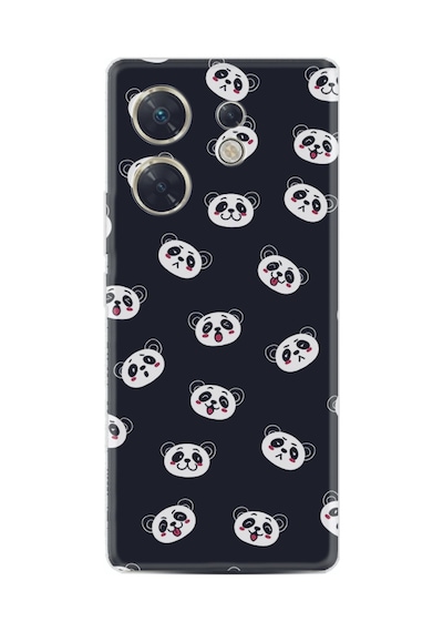 Infınıx Zero 30 4g Kılıf Silikon Desen Özel Seri Panda Suratları 1773