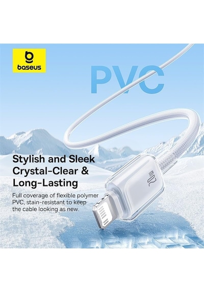 Crystal Hızlı Şarj C+lightning 20w 1m Data Kablo - Beyaz