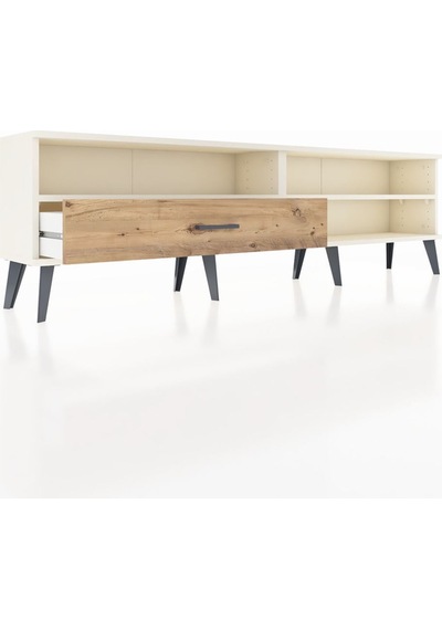Arges Tv Ünitesi 2 Raflı Tek Çekmeceli 176x30x51 Aytaşı-aytaşı/çam Aytası/atlas Çam Arges Tv Ünitesi 2 Raflı Tek Çekmeceli 176x30x51 Aytaşı-aytaşı/çam Aytası/atlas Çam