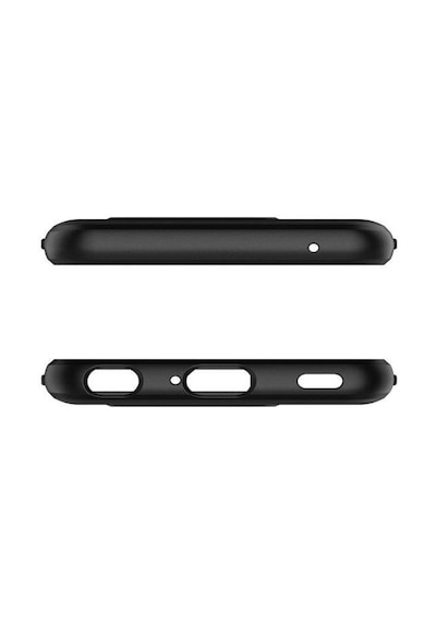 Spigen G8 Thinq İle Uyumlu Kılıf Rugged Armor Matte Black Siyah