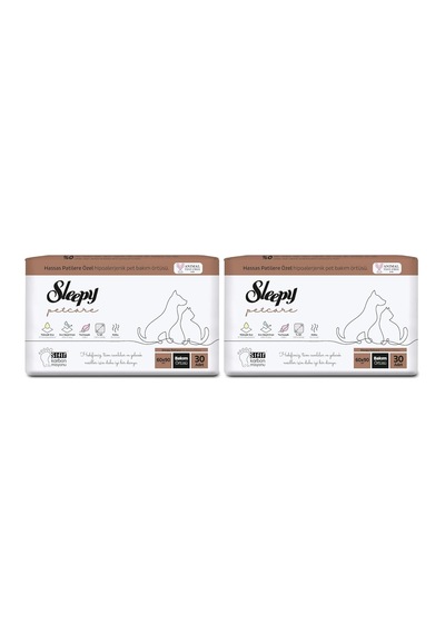 Sleepy Petcare Pet Bakım Örtüsü 60x90 Cm 30 Adet 2 Paketi