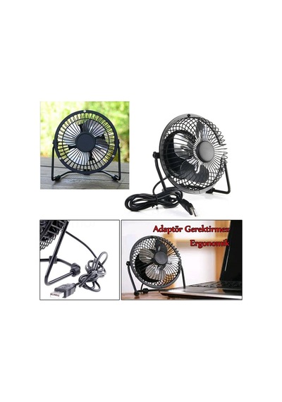 Masaüstü Metal Fan Usb Girişli Vantilatör Ankav-02494