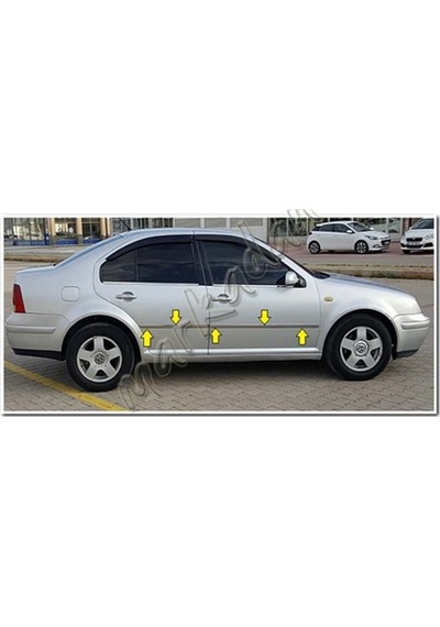 Db Chrome Vw Bora Krom Yan Kapı Çıtası 1998-2004 4 Parça  P.Çelik