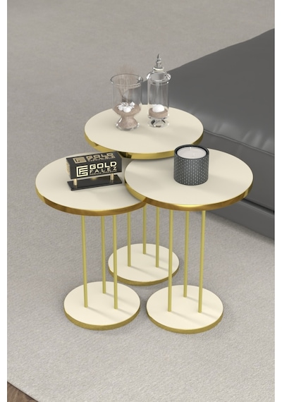 Zigon Sehpa Terra Gold Krem
