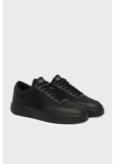 Calvin Klein Deri Logolu Sneaker Ayakkabı Hm0hm023260gj Erkek Ayakkabı Hm0hm02326 0gj Siyah