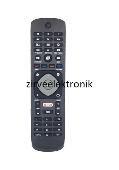 Philips 43Pus6412/12 Uyumlu Klavyesiz Yedek Televizyon Kumandası