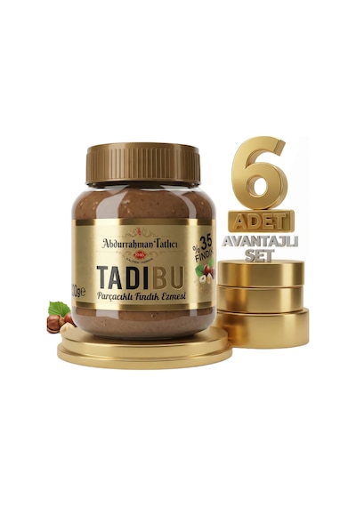 Tadıbu Parçacıklı Fındık Ezmesi 6x330 Gr