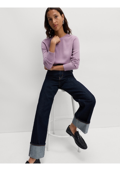 Marks & Spencer Süper Yumuşak Yuvarlak Yaka Kazak Lila