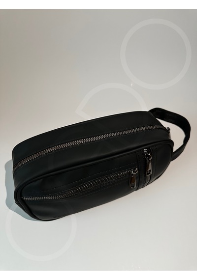 Ogdo - Erkek Siyah Deri Portföy Clutch Ve Günlük El Çantası - 5012 Siyah