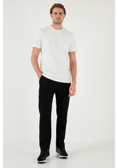 Buratti Pamuklu Regular Fit Normal Bel Düz Paça Erkek Pantolon 5908059 Siyah
