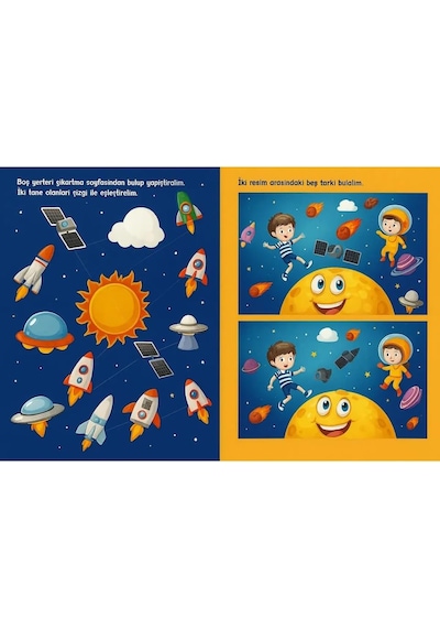 Fen Ve Doğa Sticker Kitabı - 60 Çıkartmalı Bilim Ve Uzay Temalı Çıkartma - Eğitici Aktivite
