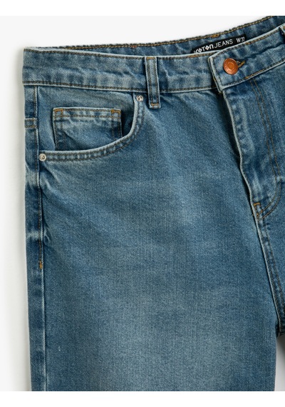 Koton Loose Fit Kot Bol Pantolon - Steve Jean Açık İndigo 3sam40125nd 3SAM40125ND600 Açık İndigo Koton Loose Fit Kot Bol Pantolon - Steve Jean Açık İndigo 3sam40125nd 3SAM40125ND600 Açık İndigo