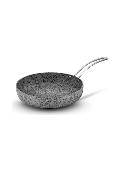 Stone-age 24 Cm Çizilmez Yanmaz Yapışmaz İndüksiyonlu Tava Gri