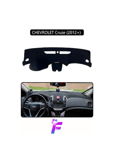 Chevrolet Cruze 2012+ Uyumlu Torpido Örtüsü Çatlama Ve Isıya Karşı Tam Koruma Araca Özel D60