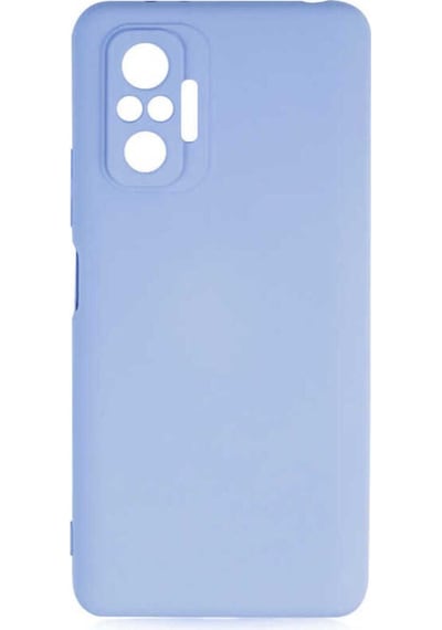 Fibaks Redmi Note 10 Pro Uyumlu Kılıf Kamera Çıkıntılı Içi Kadife Lansman Yumuşak Dokulu Silikon Kapak Lila