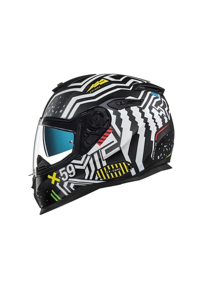 Nexx Sx.100 Enigma Full Face Motosiklet Kaskı 67289 Siyah Beyaz