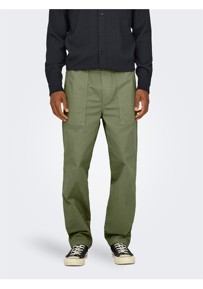 Only & Sons Onssınus Workwear Loose 0022 Pant Erkek Yeşil Eşofman Altı - 22029915 Yeşil