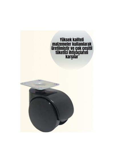 Ersmasa Ve Koltuk İçin Kilitsiz Tekerlek Seti 6 Cm Diğer