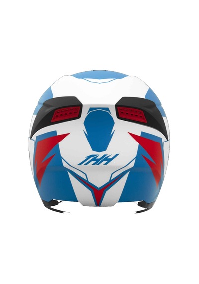 Thh T810s Turbo Kapalı Motosiklet Kaskı Mavi - Kırmızı