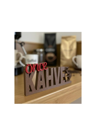 Önce Kahve Dekoratif Masa Üstü Yazı Kahve Köşesi Modern Ofis Ve Mutfak Dekorasyonu Ev Aksesuarı