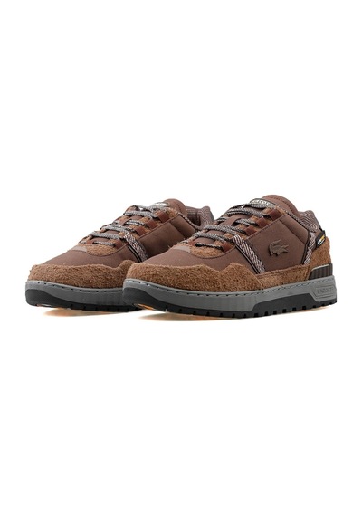 Lacoste Mens T-clip Winter Cordura 224 1 Sma Sneaker Günlük Spor Ayakkabı Kahverengi